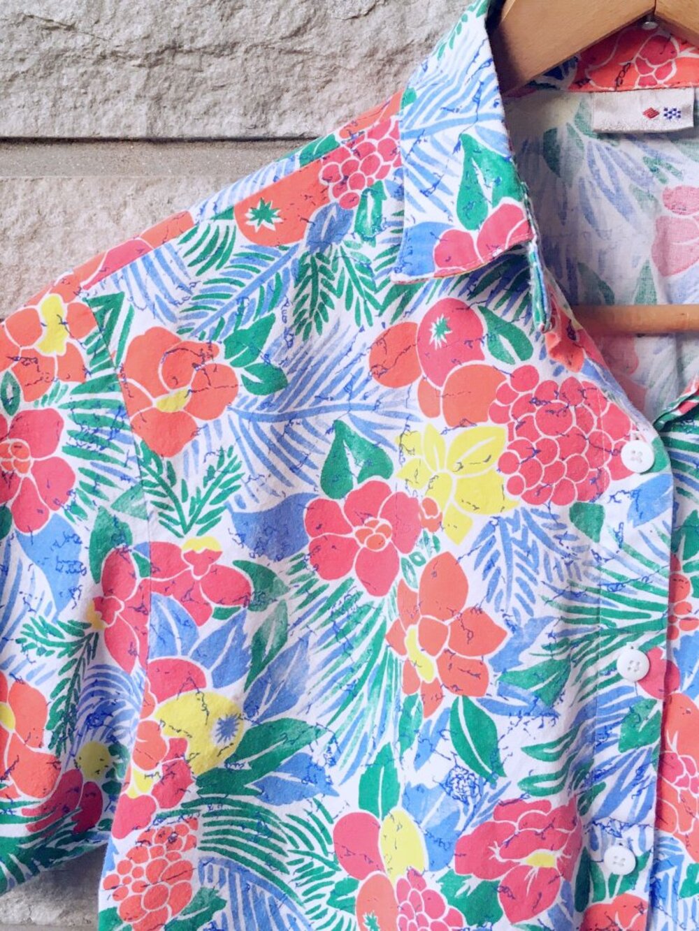 90s Fruity Hawaiian Button Down Shirt